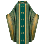 Liturgiline r&uuml;&uuml; Vintage kloostrivann kirik Vaimulik lahtine mantel Preester neem Mantel 4 v&auml;rvi XXXL roheline