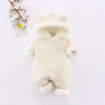 Talvine beebi kombinesoon: Paks soe puuvillane sangp&uuml;ks poistele ja t&uuml;drukutele