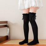 Beebit&uuml;drukute sukad Bowknot pikad saapad Sokid Suvised &otilde;hukesed hingavad moodsokid s&auml;&auml;repealsed sokid &uuml;le p&otilde;lve Sukad teismelistele t&uuml;drukutele Korea S(3-5y) must