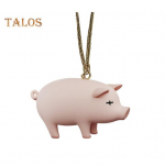 Armas sea ripatsiga auto sisekujundus naljakas v&auml;rvimuutev r&ouml;stitud p&otilde;rsa amulett, auto tahavaatepeegli ripats Pig