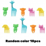 6/8/10 tk Loomade puuviljade kahvel, toidukvaliteediga plastikust minimultikad lastele koogid puuviljad hambaork Bento l&otilde;unas&ouml;&ouml;k Bento tarvikud peokaunistused