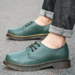 Briti stiilis naiste Oxford kingad Meeste mustad kontori &auml;rikad Paar punased rohelised valged sinised nahast kingad Unisex suured suurused 35 roheline