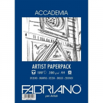 Joonistuspaber - FABRIANO - Accademia - 200g/m&sup2; - 100 lehte - A4 valge valge