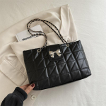 K&otilde;rge v&auml;&auml;rtusega pehme rombist kettkott Suure mahutavusega kandekott Trendikas mood mitmek&uuml;lgne &otilde;lakott suur kott pruun