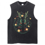 Pestud Varrukateta T-s&auml;rk Vintage Maikad Varrukateta Dragon Ball Anime Hip Hop Streetwear Graafiline Harajuku Puuvillane Vest S
