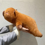 Kawaii Capybara plush m&auml;nguasi, t&auml;idetud Capybara kohev nukk, pikk uni, pehme padi, diivanipadi, uinakute magamism&auml;nguasjad kooli j&otilde;uludeks 45cm