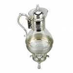 Klaasist kohvikannikomplekt kuumutatav veekann kaanega ja tassiga, vintage-stiilis kuuma k&uuml;lma teekann jaoks h&otilde;be