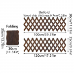 1TK Puidust Aed Aia Kaunistus R&otilde;dule Aiav&otilde;rk Tugi Ronimisele Korrosioonikindel Lillede Riiul Loominguline H35/50