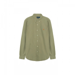 Polo Ralph Lauren Ss23 &Uuml;hev&auml;rviline Logoga Tikandiga &Uuml;herealine Pikkade Varrukatega S&auml;rk Meeste s&auml;rgid Roheline 710847235-034 S