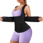 Cross-border European and American women's belly vest with buckles and adjustable belt to lift 3XL