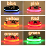 USB Laetav LED Koera Kaelarihm Kadumise V&auml;ltimiseks/Auto&otilde;nnetuse V&auml;ltimiseks Kaelarihm Koertele Kutsikatele Koerte Kaelarihmad S sinine