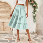 Naiste vabaaja k&otilde;rge v&ouml;&ouml;kohaga pingutusn&ouml;&ouml;riga A-l&otilde;ikeline seelik &uuml;hev&auml;rviline taskutega seelik XL