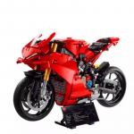 2025 MOC Tehniline 42202 Ducati Panigale V4 S Mootorratta ehitusklotside mudel Mehaaniline r&uuml;hma klotsid M&auml;nguasjad Lapsed Poiss Kingitus