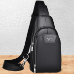 Meeste rinna-kott, crossbody kott, rinna-&otilde;lakott, kaasaskantav kott v&auml;ljask&auml;imiseks, &uuml;hesilmaline &otilde;lakott, kulumiskindel 16x7x29cm must