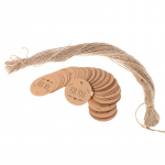 100 tk j&otilde;upaberist riputussilt teile mustriga silt kingituse sildistamise pakendi kaunistamiseks