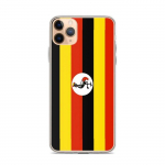 Coque T&eacute;l&eacute;phone &ndash; iPhone &ndash; Drapeau Ouganda &ndash; Supp &ndash; Mitmev&auml;rviline &ndash; Vertikaalne mudel