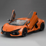 1/24 Uus Revuelto Sportauto M&auml;ngumudel Sulamist Valatud Uksed Saab Avada ja T&otilde;sta Tagumine Tiib Heli Valgus S&otilde;iduki Kollektsioon Laste Kingitus oranž