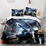 S&otilde;jatanner Voodipesukomplektid Tekk Voodikate Tekk Tekikott Padjap&uuml;&uuml;r 2-3 Osaline Komplekt Laste T&auml;iskasvanute Magamistoa Kaunistus EU Single 135x200cm