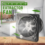 4/6/7/8/10/12/14 / 16-tolline metallist ventilaator Ventilaator Ventilaator Aknaventilaator Vannitoa Ventilaator Tualettruumi K&ouml;&ouml;ki 6''