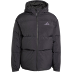 Adidas Logo V&auml;li-Vabaaja Spordi T&otilde;mblukuga Kapuutsiga Puhverjakk Meeste Jakid Must JG5940 S