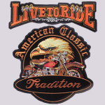 Skull Motorcycle Biker Patch Suur tikandiplaaster Triikraud peal plaastrid riiete jaoks Selg Tikitud plaastrid riietel Joped DIY
