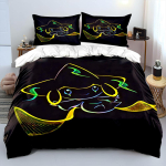 Pokemon Jirachi Tr&uuml;kiga Voodipesukomplekt 3 tk 1 tekikott 2 padjap&uuml;&uuml;ri T&auml;iskasvanutele ja lastele Soe Pehme Voodipesukomplekt Luksuslik Kingitus EU Twin 135X200cm white