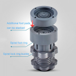 1 tk reguleeritava k&otilde;rgusega pesumasin vibratsioonivastane padja&scaron;okk, libisemisvastane jalamatt 8.3*7cm