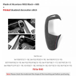 Betterhumz Auto k&auml;igukangi nupu kate sisekate BMW F20 F30 F10 F31 F32 F36 F34 F22 X3 X4 X5 X6 jaoks Suede paneel Siseviimistlus 9002 Black A RHD