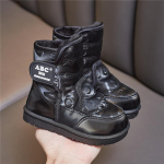 Talvine uus disain T&uuml;drukutele Poistele Lastele Lumesaapad K&otilde;rge &uuml;laosaga puuvillased jalan&otilde;ud Veekindlad soojad pl&uuml;&uuml;sist voodriga v&auml;lispordisuusakingad 24