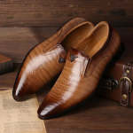 Meeste suured Korea stiilis nahast vabaajajalatsid kandilise ninaosaga, krokodillimustriga retrop&uuml;ksid, Aofu Shoes 38