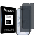 Verre Tremp&eacute; pour iPhone 17 [Pack 2] Film Noir Anti Espion Vitre Protection Ecran Phonillico&reg;