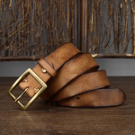 Unisex v&ouml;&ouml; nahast n&ouml;&ouml;pn&otilde;elaga pandlaga esimene kiht puhtast karjanahast vintage kurnatud plisseeritud teksarihm 125cm