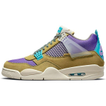Union LA x Air Jordan 4 Retro Desert Moss Unisex Tossud Beež T&uuml;rkiissinine Tume-Iiris DJ5718-300 36