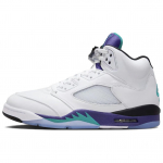 Air Jordan 5 Retro Grape 2025 Meeste tossud Valge-Smaragdroheline Viinamari-J&auml;&auml; HQ7978-100 42