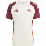 Adidas Bayern M&uuml;nchen 2024/2025 Triibuline Mugav Raglaan &Uuml;mmarguse Kaelusega L&uuml;hikeste Varrukatega Jalgpallis&auml;rk Meeste Topid Valge Punane IS9926 2XL
