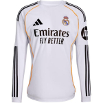 Adidas Real Madrid 25-26 f&auml;nniversioon koduseks &uuml;mara kaelusega moodne pehme spordi pikkade varrukatega jalgpallis&auml;rk meestele JN8884 2XL