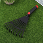 1 tk Aiarohu lehtede reha plastikust reha Aiandusreha muru k&auml;sit&ouml;&ouml;riist k&auml;epidemega t&ouml;&ouml;riistaga aiahoolduseks taimede hooldamiseks