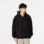 American Vintage kampsun meeste kapuutsiga kevad-s&uuml;gis vabaaja teismeliste &otilde;pilaste kardigan pealisjakk 4XL must