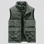 Talvevillane vest meeste puuvillase polsterdatud vestid mantlid meeste varrukateta vest jakid soojad vestid riided 6XL kaamel