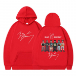 R&auml;ppar Bad Bunny Muusikaalbumi Kaanega DTMF Graafiline Huppar Meeste Naiste Hip Hop &Uuml;legabariidiline Dressipluus Mugav Pullover S&uuml;gis ja Talv S