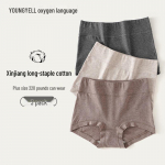 YOUNGYELL Women's 10A Antibacterial High-Waist Cotton Boxer Briefs 3-Pack XL (Suggested 130-160 lbs)