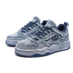 Meeste personaliseeritud denim retro mood rulaparkuri kingad Mitmek&uuml;lgsed meeste spordijalatsid Paarile v&auml;lispordiks ja vabaaja jalatsid 36 sinine