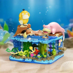 Pok&eacute;moni sarja ehitusklotsid Pikachu Psyduck Pogaman Multikategelaste stseenimudel Klotside kollektsioon Kaunistused Laste m&auml;nguasjad P&uuml;hadekingitused