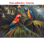 Foto Metsapapagoi K&auml;sitsi Maalitud &Otilde;limaal Retro Moodne Elutuba Magamistuba Diivan TV Taust Seinamaalid Tapeet 3 m&uuml;&uuml;dud 300cm (W) x 200cm (H)