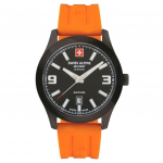 &Scaron;veitsi Alpi S&otilde;jaline Combat Pro Kummirihm Must T&auml;hikuga Kvarts 7056.1879 100M Meeste K&auml;ekell must