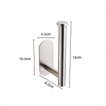 Kleepuv vannitoa riistvara Aksessuaarid K&auml;ter&auml;tikuivati ​​WC-paberi jaoturi hoidik Seinamantli konksud K&auml;ter&auml;tikuivati ​​R&otilde;ngaste riidepuu komplekt