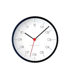 KATOMOKU vineerist kell, 24S, must, km-151BKS, seinakell pideva sekundiosutiga, l&auml;bim&otilde;&otilde;t 20,2 cm (SKP kvartskell)