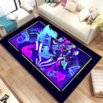 Helluva Boss Blitzo T&auml;iskasvanute Animatsioon Joonisfilm Vaip, Vaip Kodu Elutuppa, Magamistuppa, Diivani Ees, Uksematt Dekoor, Libisemiskindel P&otilde;randamatt 40x60cm(15x23in)