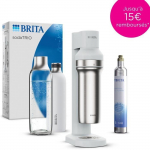 BRITA soodamasin - SodaTRIO Valge - 1 liitrine pudel ja 1 CO2 balloon komplektis valge