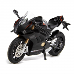 1/12 DUCATI V4S Panigale Sulamist Valatud Mootorratta M&auml;nguauto Mudel Metallist Kere Heli Tuli S&uuml;nnip&auml;ev J&otilde;ulukink Lastele M17 must